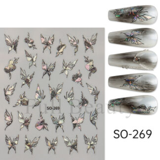 Наклейки Nail Sticker SO-269 (чорні)