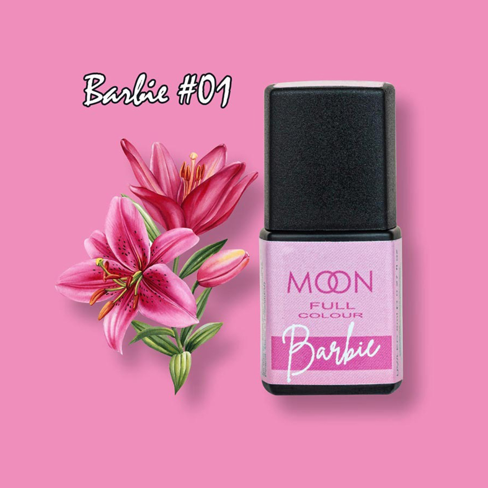 Гель-лак Moon Full Barbie Color №01-1, 8 мл