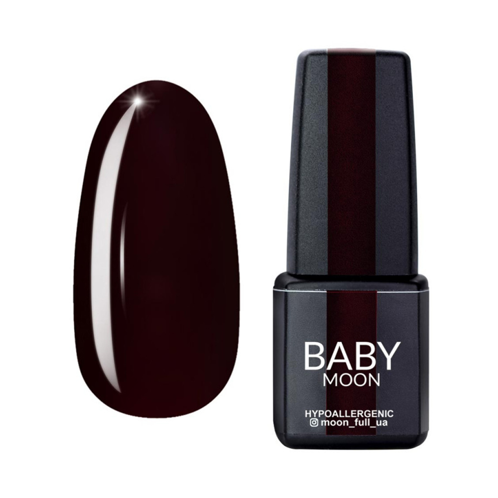 Гель-лак Baby Moon Burgundy №003, 6 мл (шоколадно-вишневий)