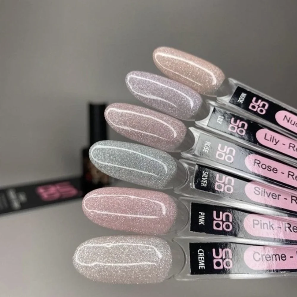 База світловідбиваюча UNO Rubber Color Base Lily, 8 мл - Зображення 3
