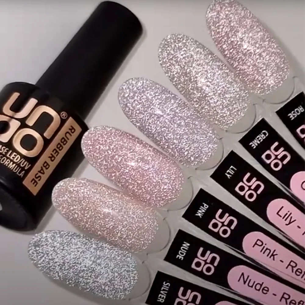 База світловідбиваюча UNO Rubber Color Base Lily, 8 мл - Зображення 4
