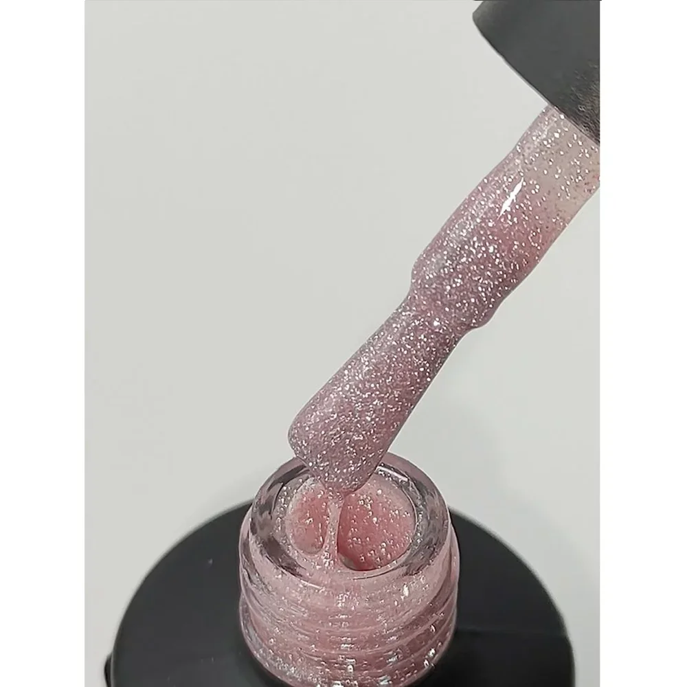 База світловідбиваюча UNO Rubber Color Base Pink, 8 мл - Зображення 2