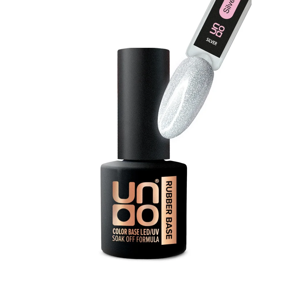 База світловідбиваюча UNO Rubber Color Base Silver, 8 мл