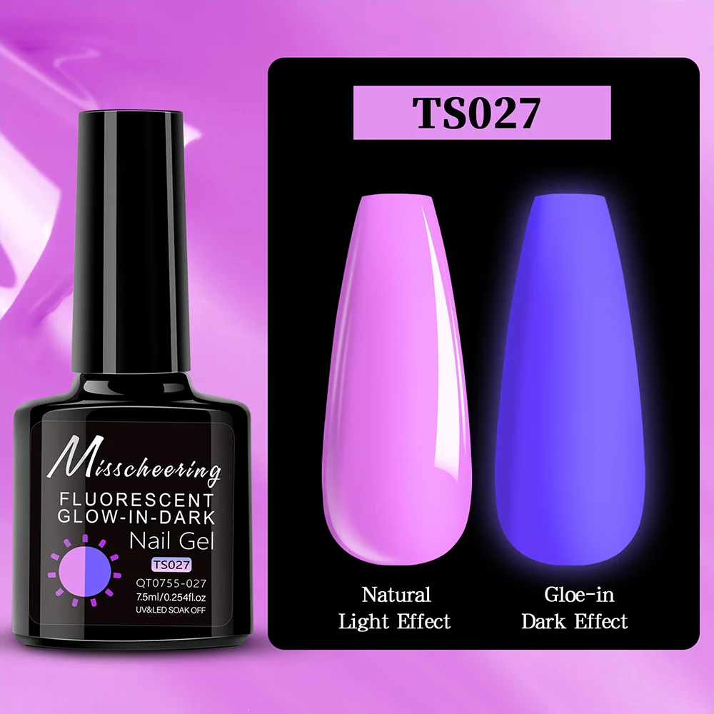 Гель-лак Fluorescent Glow In Dark Misscheering 027, 7.5 мл
