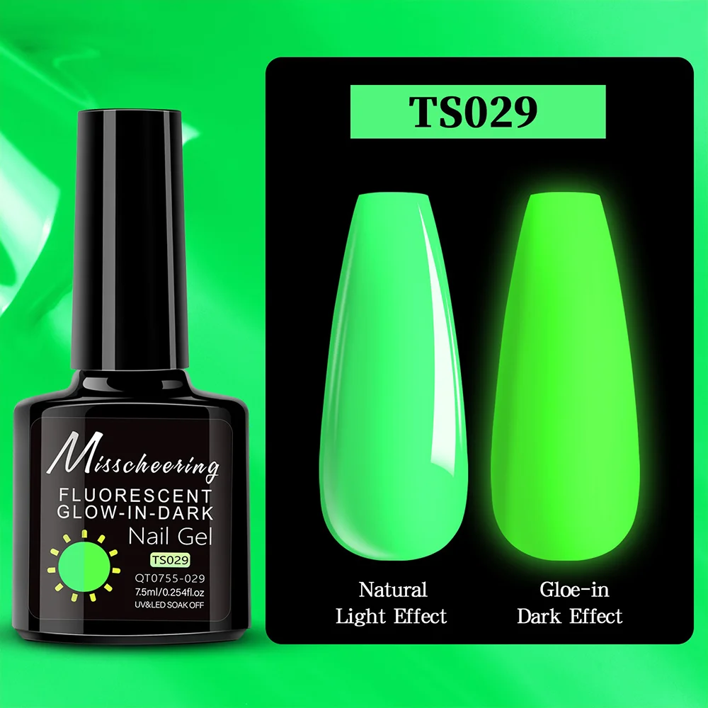 Гель-лак Fluorescent Glow In Dark Misscheering 029, 7.5 мл