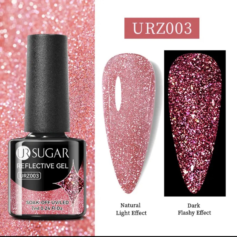Гель-лак світловідбиваючий URSUGAR Reflective Gel URZ003, 7 мл