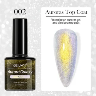 Гель-лак XEIJAYI 2in1 Aurora Galaxy (Top Coat & Gel Polish) 002, 8 мл