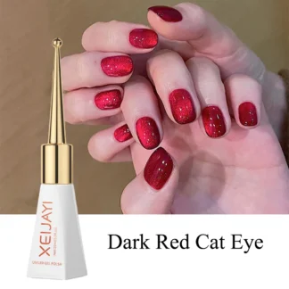 Гель-лак XEIJAYI Dark Red Cat Eye, 10 мл