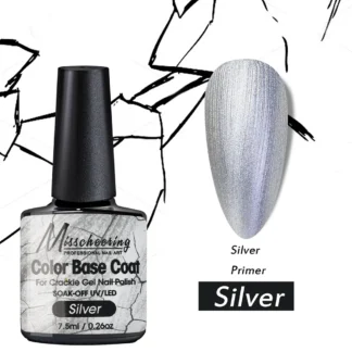 Misscheering Color Base Coat for Crackle - база, 7.5 мл (Silver)