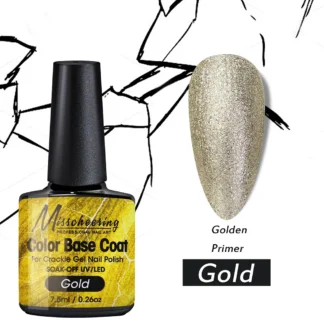 Misscheering Color Base Coat for Crackle - база, 7.5 мл (Gold)