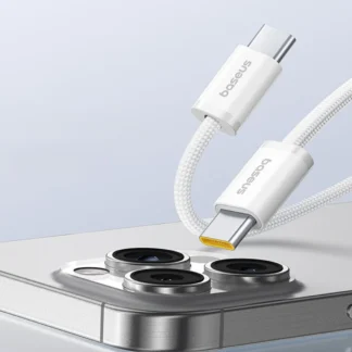 Кабель Baseus Dynamic 4 Series USB-C to USB-C 100W 1м (білий)
