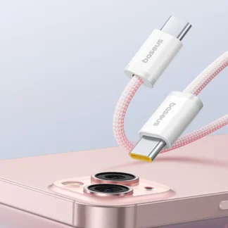 Кабель Baseus Dynamic 4 Series USB-C to USB-C 100W 1м (рожевий)
