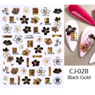 Наклейки COLORF CJ-028, золото