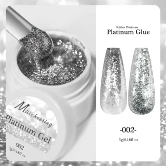Гель декоративний Misscheering Platinum Gel 002 (Silver), 5 г