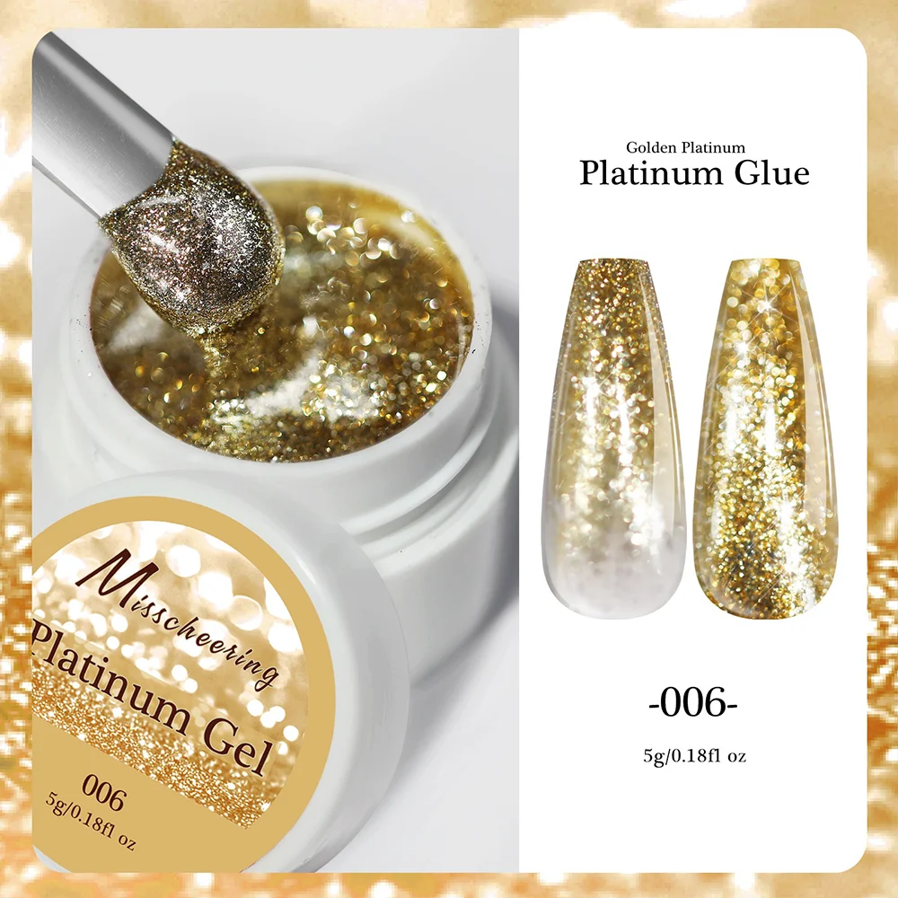 Гель декоративний Misscheering Platinum Gel 006 (Gold), 5 г