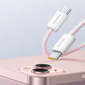 Кабель Baseus Dynamic 4 Series USB-C to USB-C 100W 1м (рожевий)
