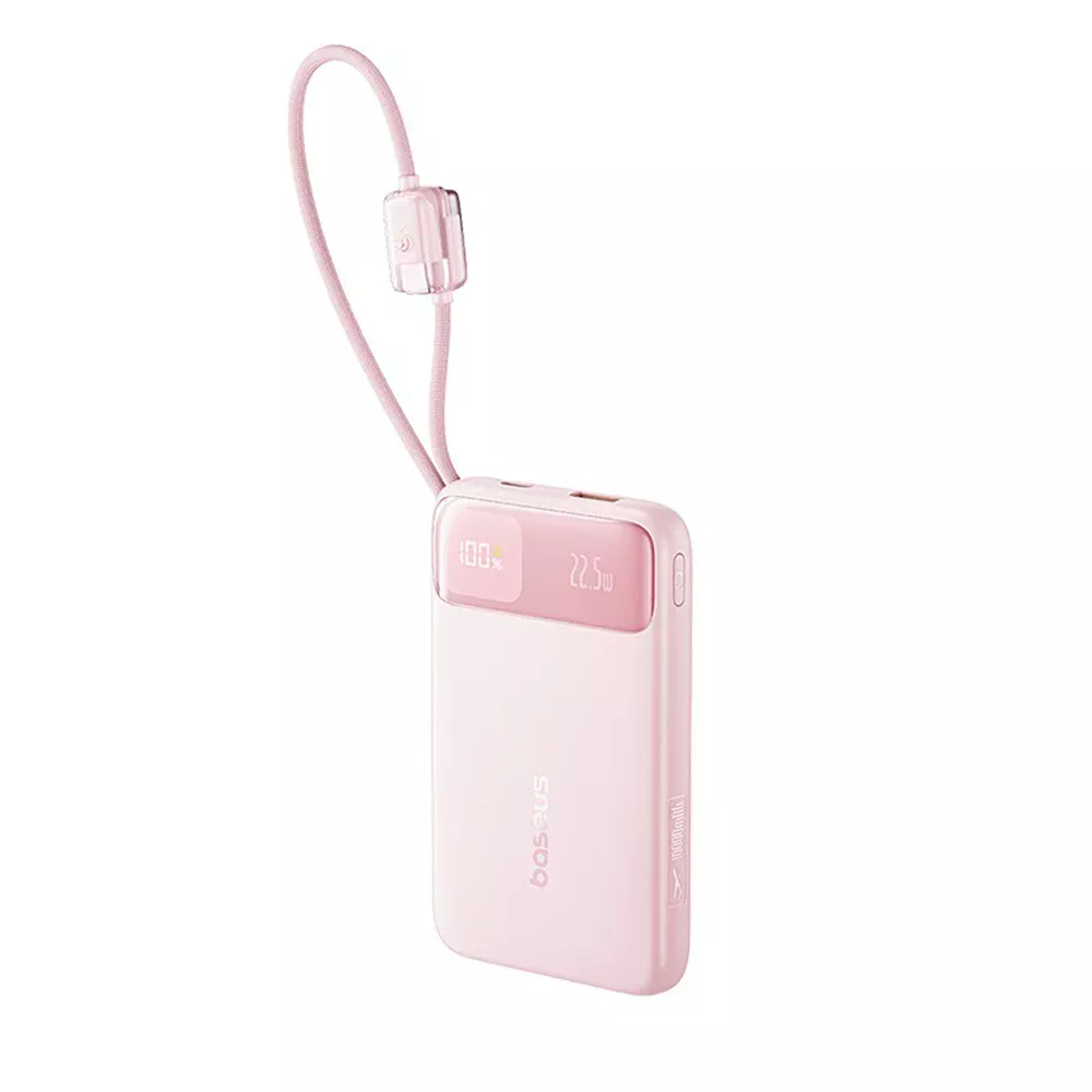 Зовнішній портативний акумулятор Baseus EnerFill FC11 10000mAh 22.5W (рожевий)
