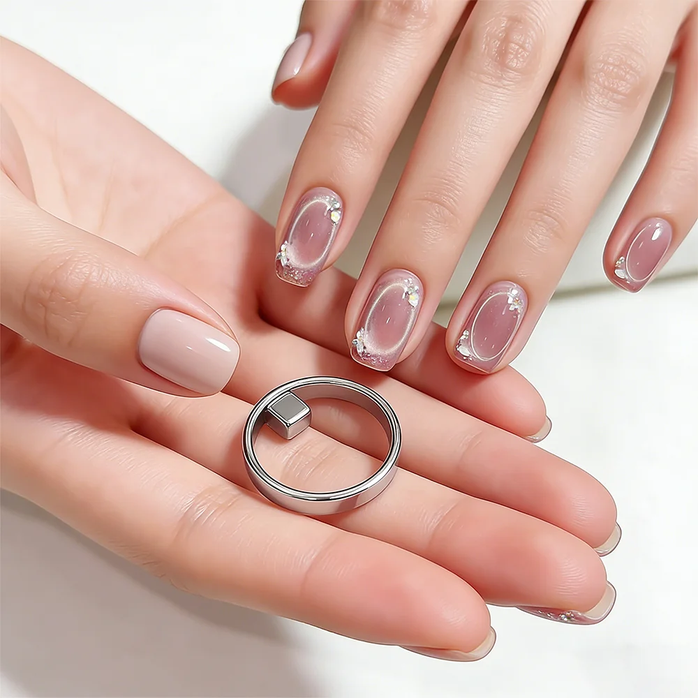 Магніт для гель-лаку котяче око "Magic Ring", куб - Зображення 3