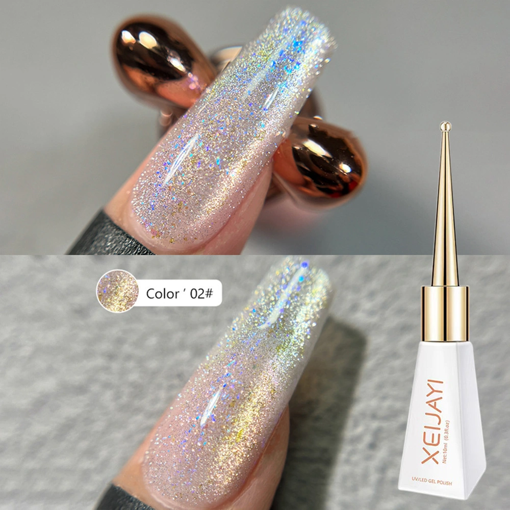 Гель-лак XEIJAYI Summer Crushed Ice Cat Eye 02, 10 мл