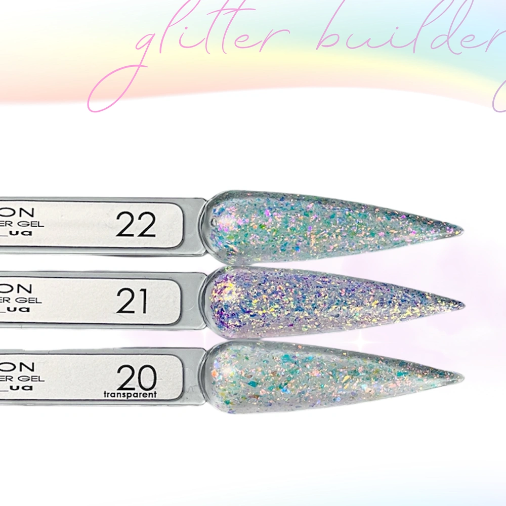 Гель для нарощування Baby Moon Glitter Builder Gel №22, 15 мл - Зображення 2