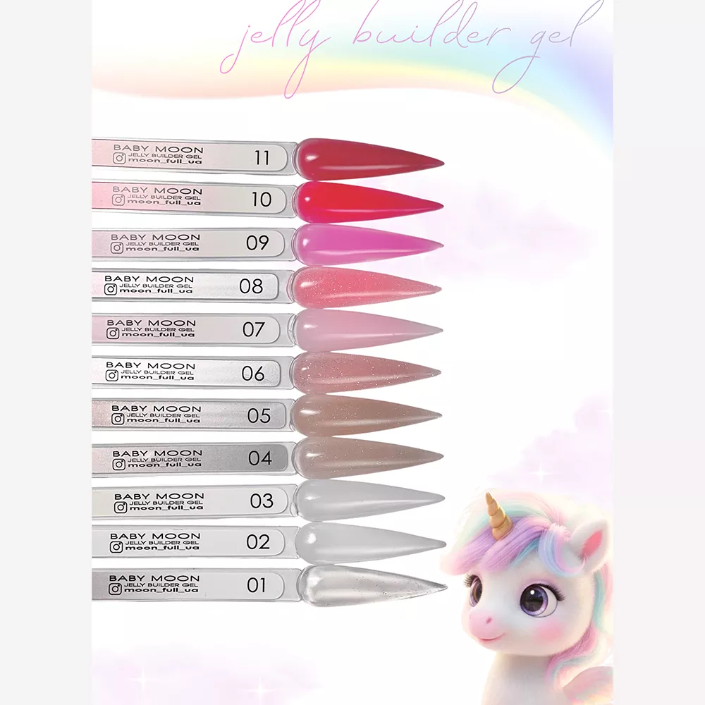 Гель-желе для нарощування Baby Moon Jelly Builder Gel №07, 15 мл - Зображення 2