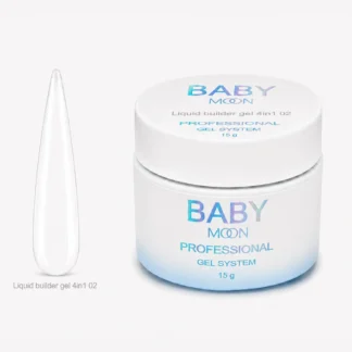 Гель для нарощування Baby Moon Liquid Builder Gel 4in1 №02, 15 мл