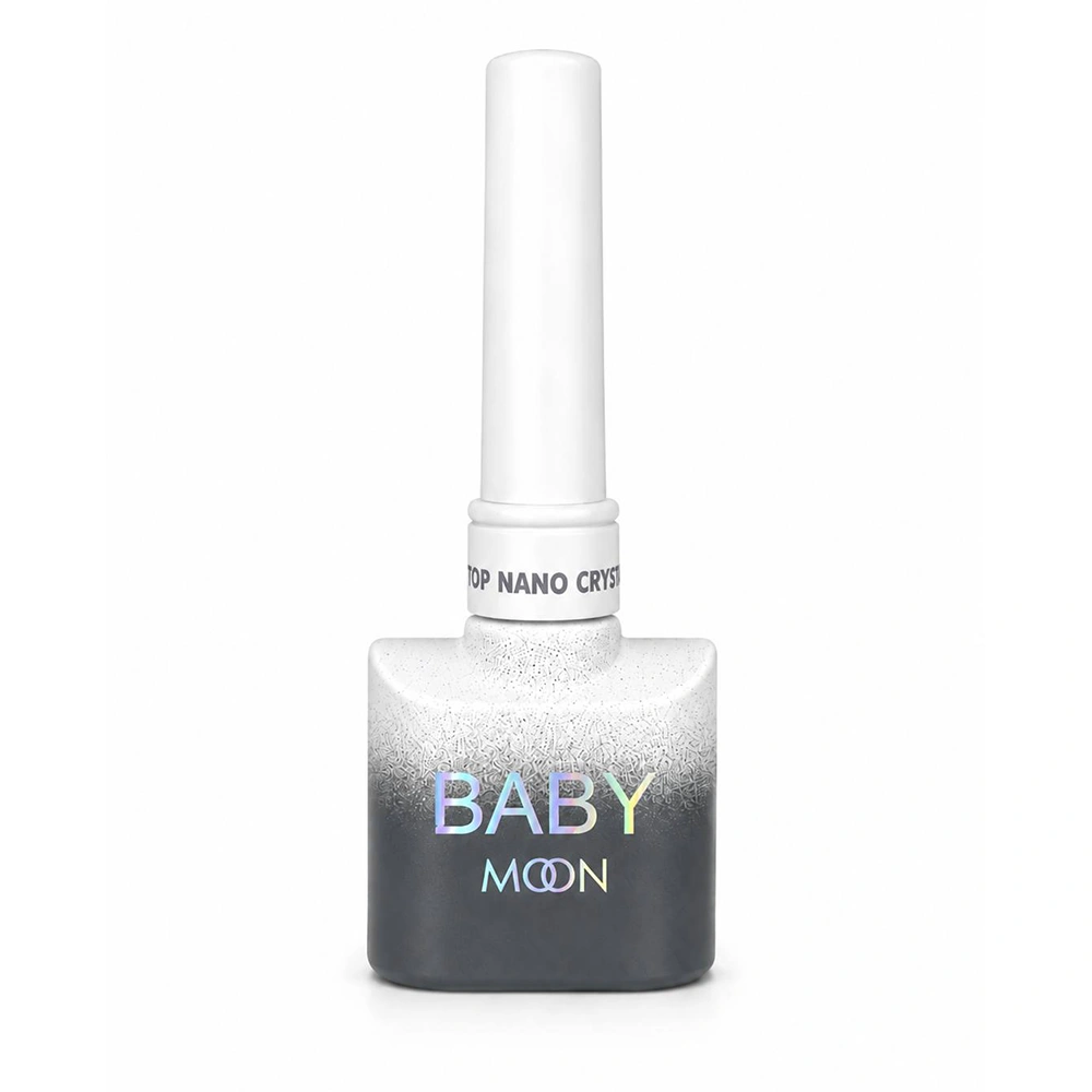 Baby Moon Top Coat Nano Crystal – топ для гель-лаку (стійкий до подряпин), 8 мл